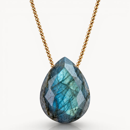 Dönüşümün Kolyesi – Labradorit & Gold Hematit