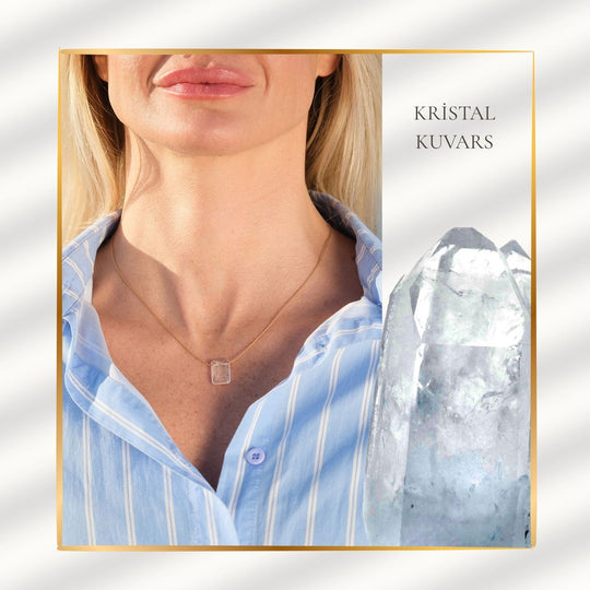 Taç Çakra – Kristal Kuvars Kolye