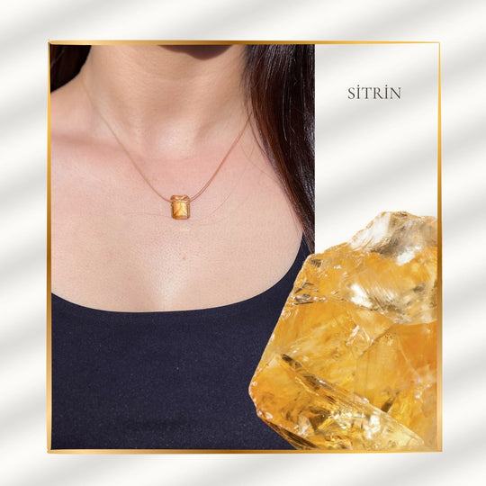 Solar Pleksus (Göbek) Çakra – Sitrin Kolye