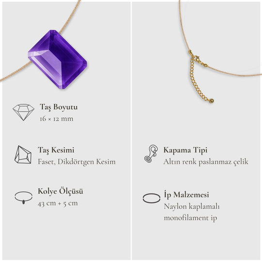 Üçüncü Göz Çakra – Ametist Kolye