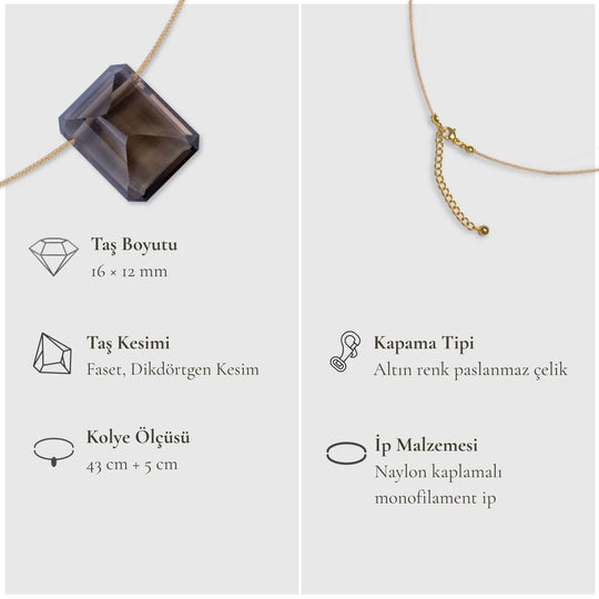 Kök Çakra – Dumanlı Kuvars Kolye