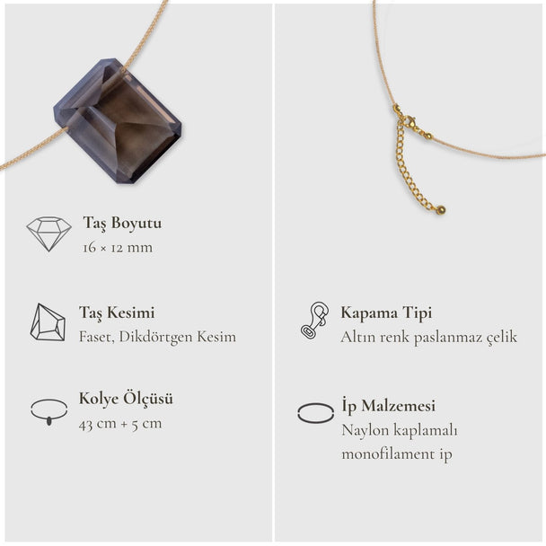 Kök Çakra – Dumanlı Kuvars Kolye