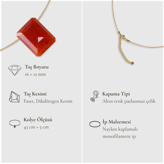 Sakral Çakra – Karnelyan Kolye 