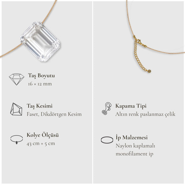 Taç Çakra – Kristal Kuvars Kolye