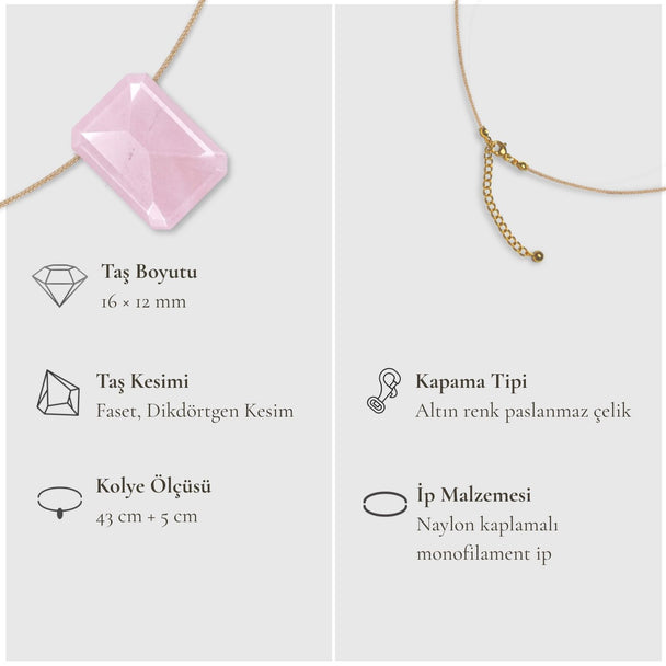 Kalp Çakra – Pembe Kuvars Kolye
