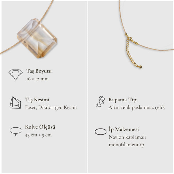 Solar Pleksus (Göbek) Çakra – Sitrin Kolye