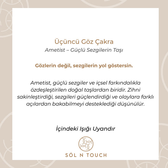 Üçüncü Göz Çakra – Ametist Kolye