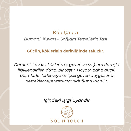 Kök Çakra – Dumanlı Kuvars Kolye