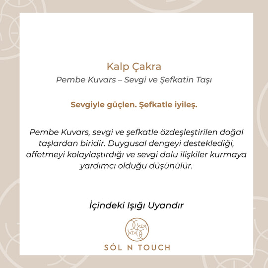 Kalp Çakra – Pembe Kuvars Kolye