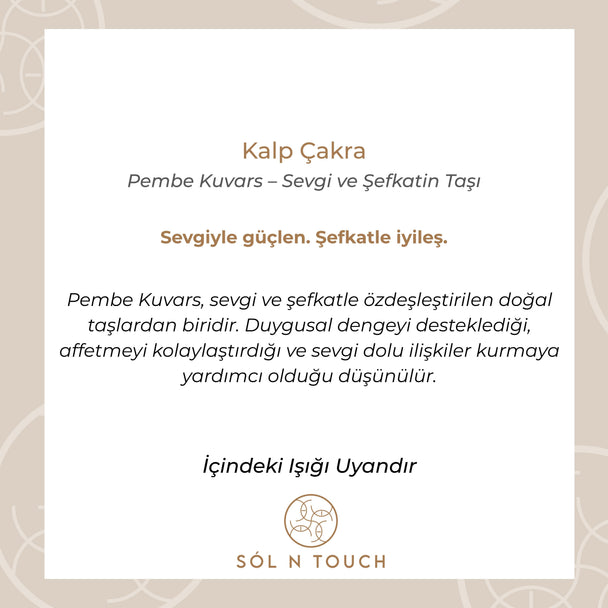 Kalp Çakra – Pembe Kuvars Kolye