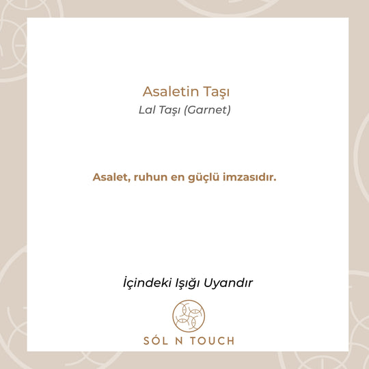 Asaletin Taşı – Lal Taşı (Garnet) Kolye
