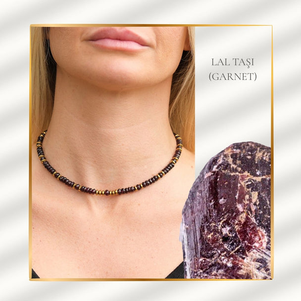 Asaletin Taşı – Lal Taşı (Garnet) Kolye