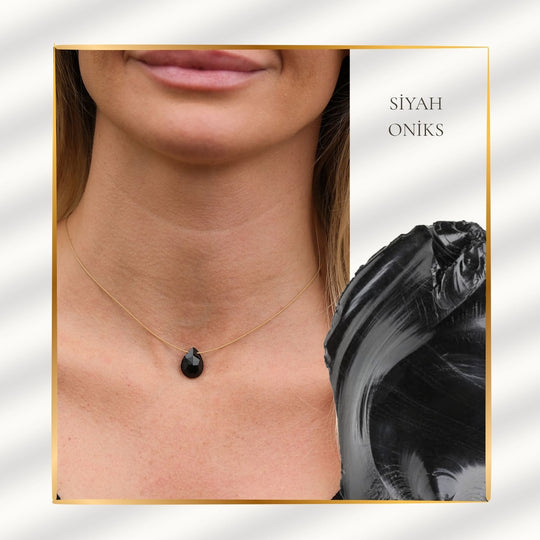 İçsel Gücün Taşı  – Siyah Oniks Kolye