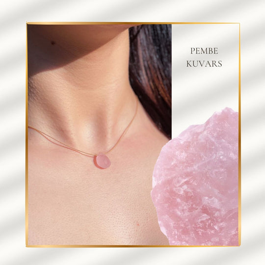 Aşkın Taşı – Pembe Kuvars Kolye 