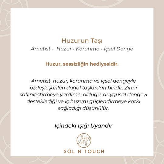 Huzurun Taşı – Ametist Kolye
