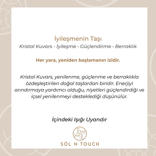 İyileşmenin Taşı – Kristal Kuvars Kolye