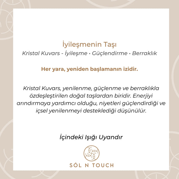 İyileşmenin Taşı – Kristal Kuvars Kolye