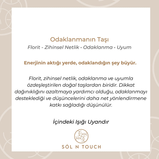 Odaklanmanın Taşı – Florit Kolye