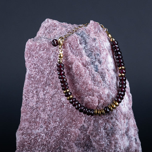 Asaletin Taşı – Lal Taşı (Garnet) Bileklik