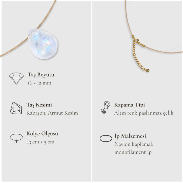 Dişil Enerjinin Taşı – Ay Taşı Kolye