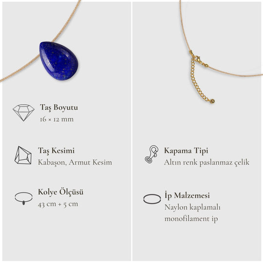 Yaratıcılığın Taşı  – Lapis Lazuli Kolye