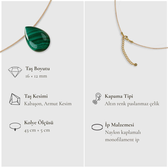 Bereketin Taşı – Malakit Kolye