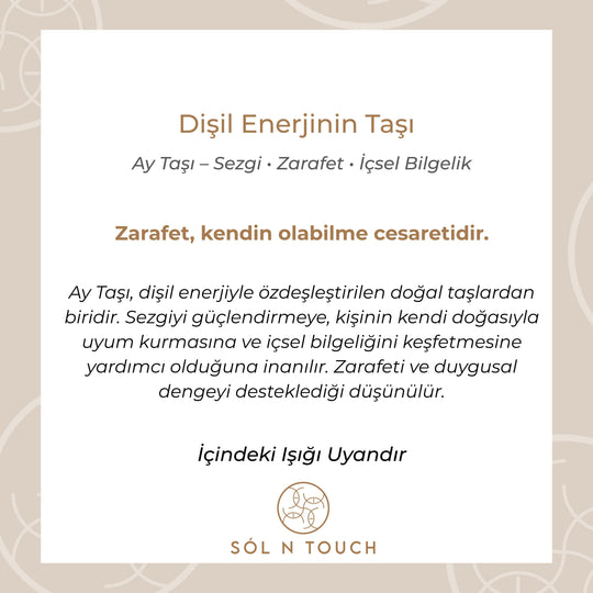 Dişil Enerjinin Taşı – Ay Taşı Kolye