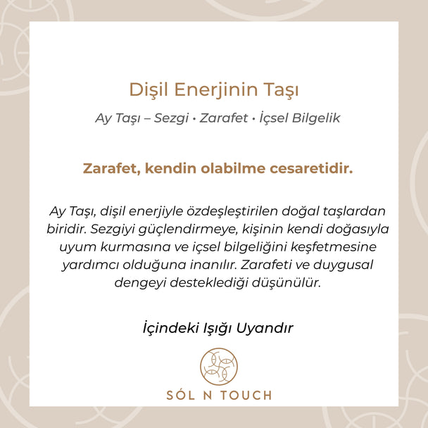 Dişil Enerjinin Taşı – Ay Taşı Kolye