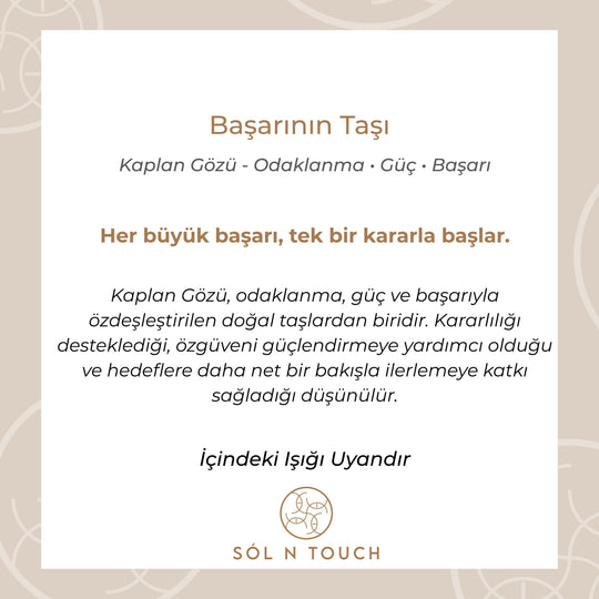 Başarının Taşı – Kaplan Gözü Kolye 