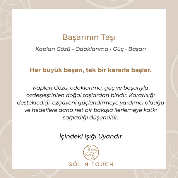 Başarının Taşı – Kaplan Gözü Kolye 