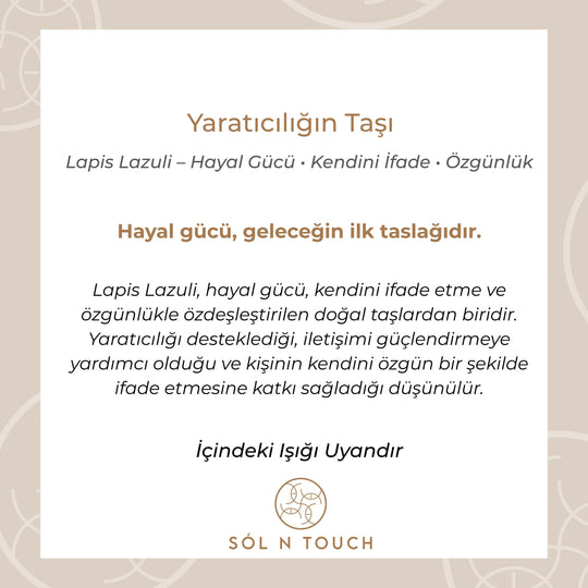 Yaratıcılığın Taşı  – Lapis Lazuli Kolye