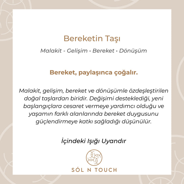 Bereketin Taşı – Malakit Kolye