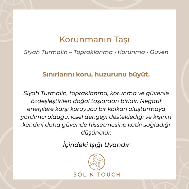 Korunmanın Taşı – Siyah Turmalin Kolye