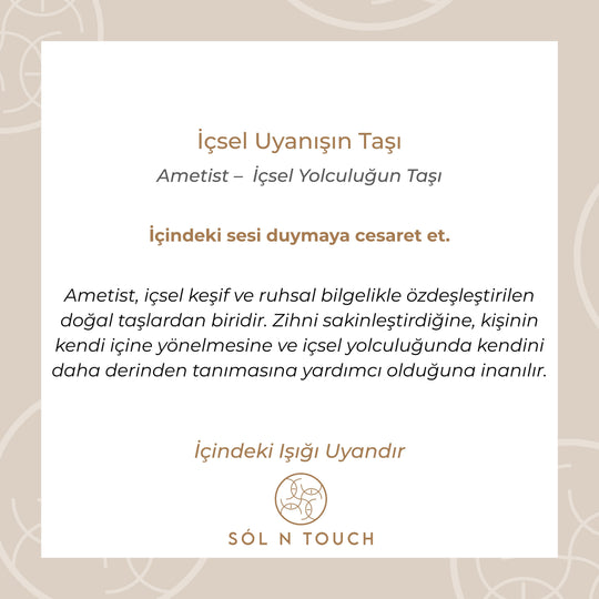 İçsel Uyanışın Taşı – Ametist Kolye
