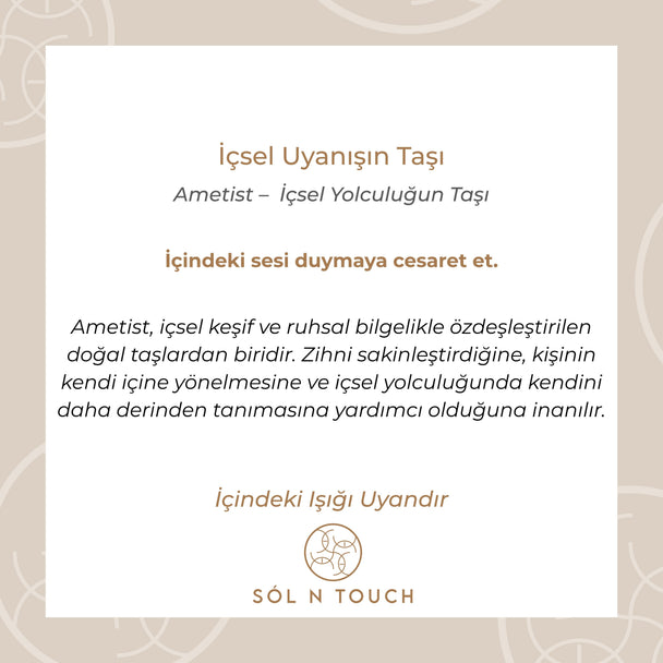 İçsel Uyanışın Taşı – Ametist Bileklik