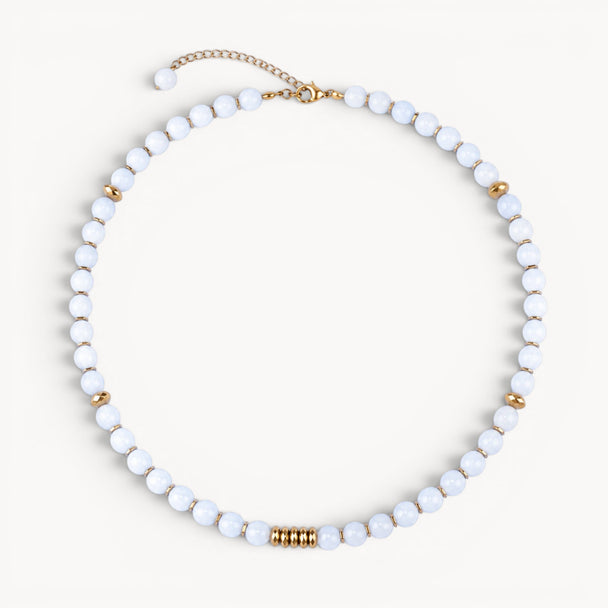 Yeniden Doğuşun Taşı – Ay Taşı Kolye (Gold Hematit)