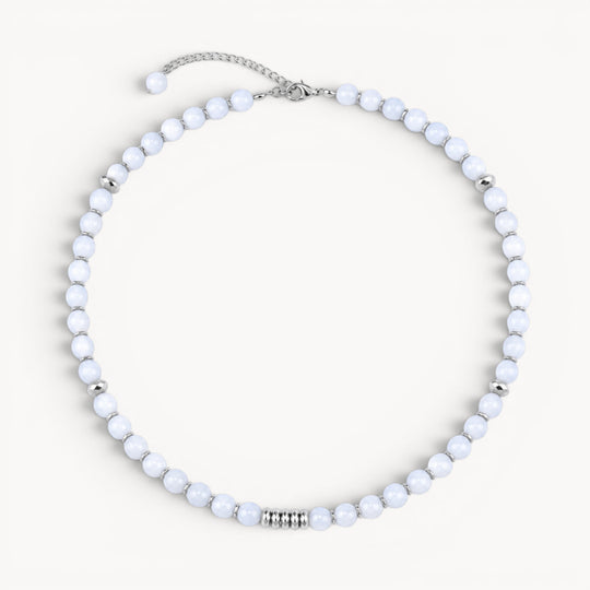 Yeniden Doğuşun Taşı – Ay Taşı Kolye (Silver Hematit)