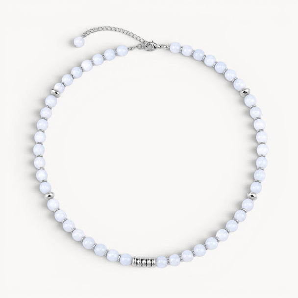 Yeniden Doğuşun Taşı – Ay Taşı Kolye (Silver Hematit)