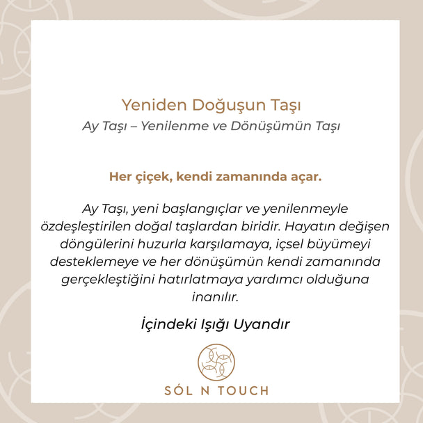 Yeniden Doğuşun Taşı – Ay Taşı Bileklik (Silver Hematit)