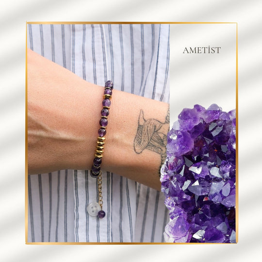 İçsel Uyanışın Taşı – Ametist Bileklik