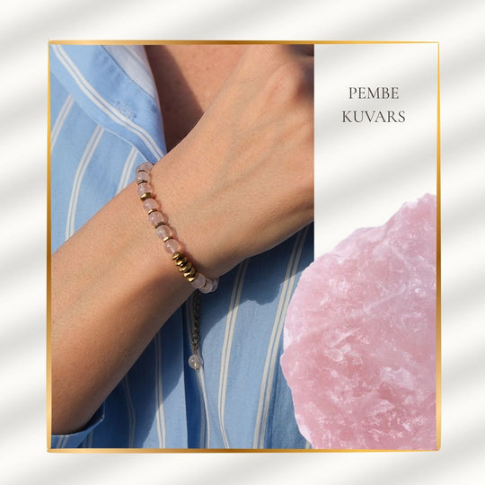 Sevginin Taşı – Pembe Kuvars Bileklik